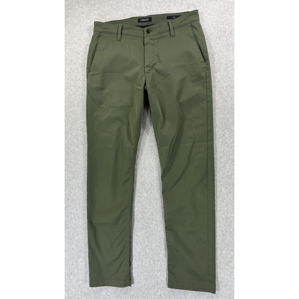 Proof‎ Huckberry Performance Chino Pants (Men's 33x31) Green -